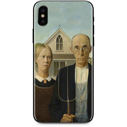 Grant Wood American Gothic iPhone XS Skin