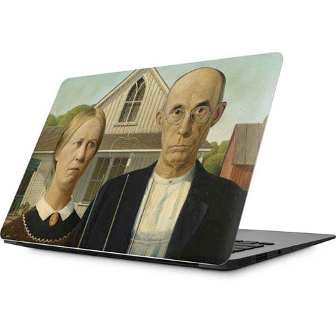 Grant Wood American Gothic Apple MacBook Skin