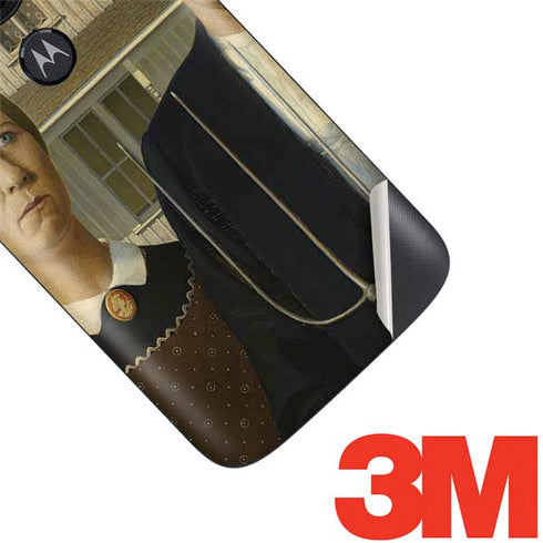 Grant Wood American Gothic Moto E5 Play Skin