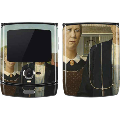 Grant Wood American Gothic Motorola RAZR Skin