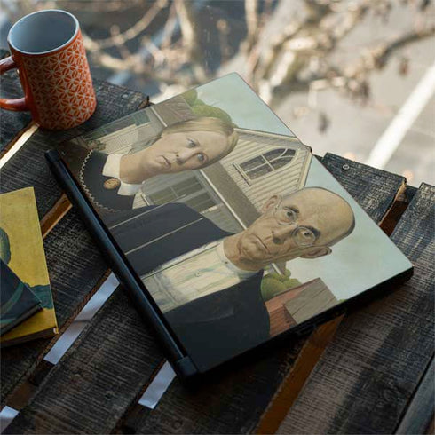 Grant Wood American Gothic MSI GS65 Stealth Laptop Skin