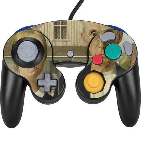 Grant Wood American Gothic Nintendo GameCube Controller Skin