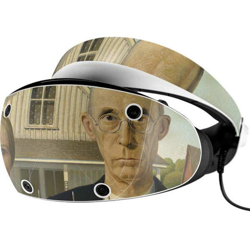 Grant Wood American Gothic PlayStation VR2 Skin