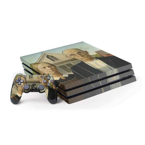 Grant Wood American Gothic PS4 Pro Bundle Skin