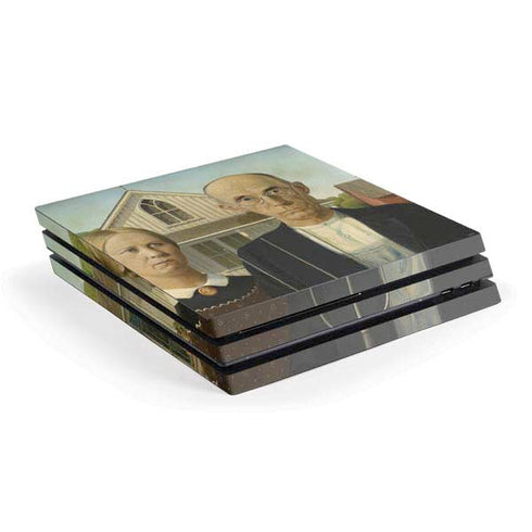 Grant Wood American Gothic PS4 Pro Console Skin