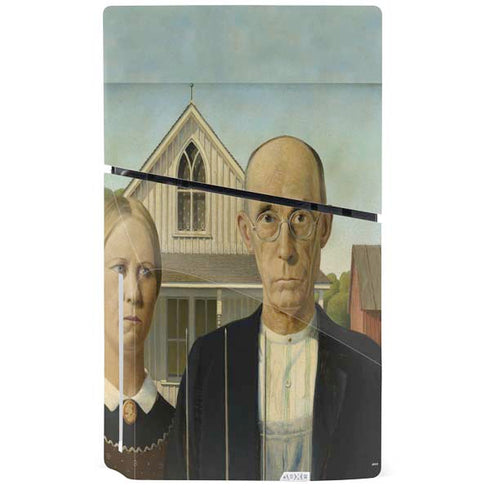Grant Wood American Gothic PS5 Slim Disk Bundle Skin