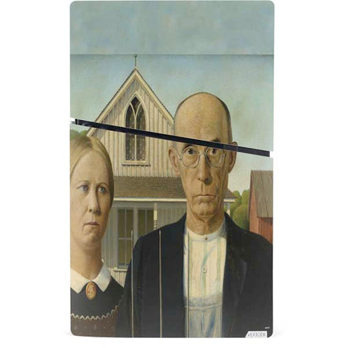 Grant Wood American Gothic PS5 Slim Digital Edition Bundle Skin