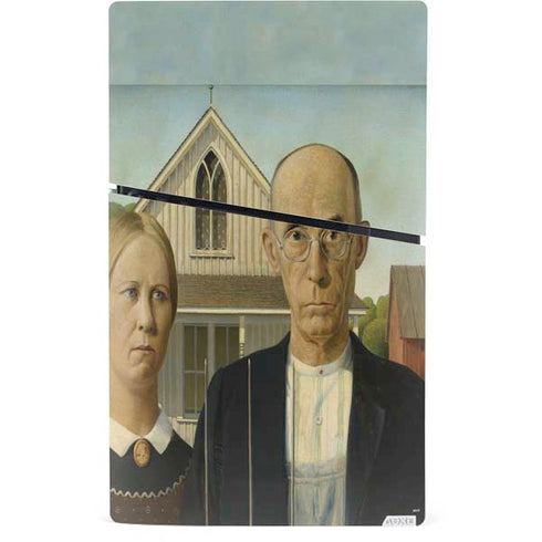 Grant Wood American Gothic PS5 Slim Digital Edition Console Skin