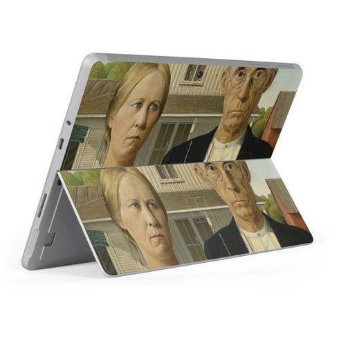 Grant Wood American Gothic Surface Go Skin