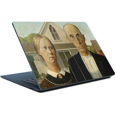 Grant Wood American Gothic Surface Laptop Skin