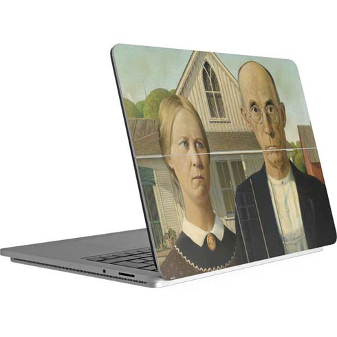 Grant Wood American Gothic Surface Laptop Studio Skin