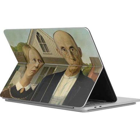 Grant Wood American Gothic Surface Laptop Studio Skin