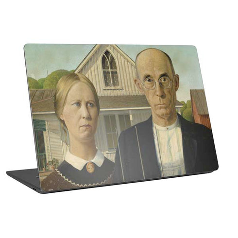 Grant Wood American Gothic Universal Laptop 12in (9.8 x 6.8in) Skin