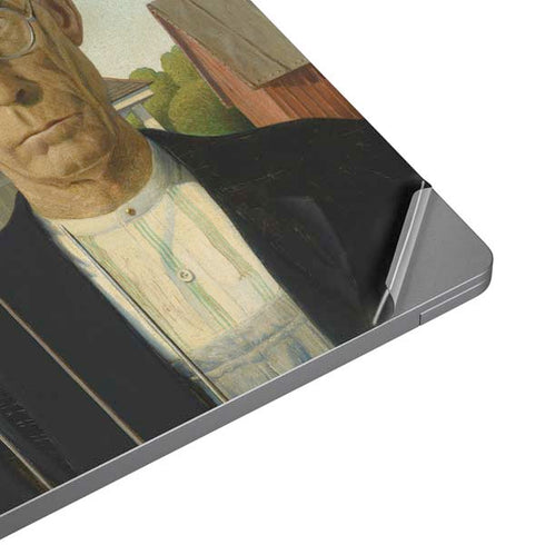 Grant Wood American Gothic Universal Laptop 18in (14.6 x 10.6in) Skin