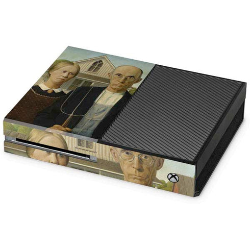 Grant Wood American Gothic Xbox One Console Skin