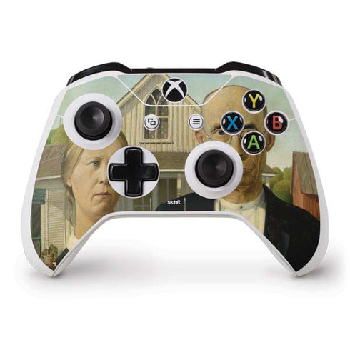 Grant Wood American Gothic Xbox One S Controller Skin