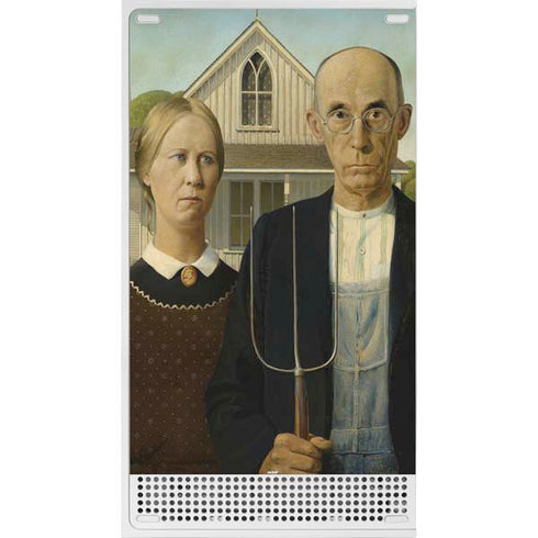 Grant Wood American Gothic Xbox Series S Console Skin