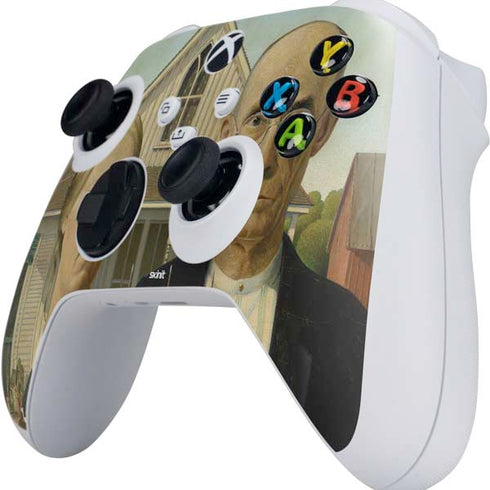 Grant Wood American Gothic Xbox Series S Controller Skin