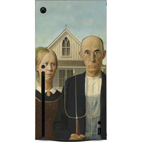 Grant Wood American Gothic Xbox Series X Console Skin