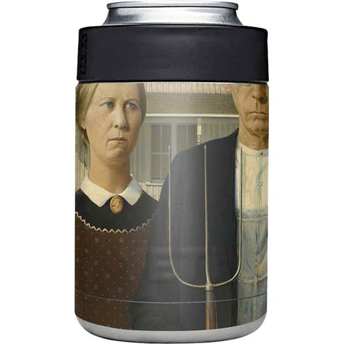 Grant Wood American Gothic Yeti Colster Can Insulator Skin