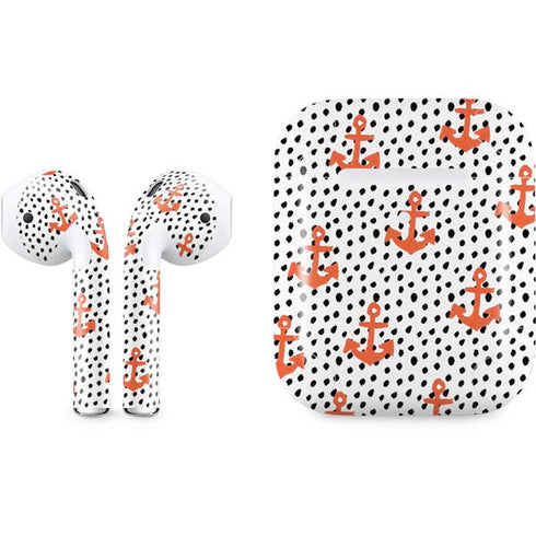 Bouffants and Broken Hearts Anchors and Dots Apple AirPods 2 Skin