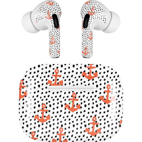 Bouffants and Broken Hearts Anchors and Dots Apple AirPods Pro Skin