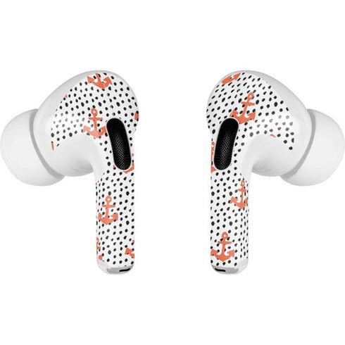 Bouffants and Broken Hearts Anchors and Dots Apple AirPods Pro Skin