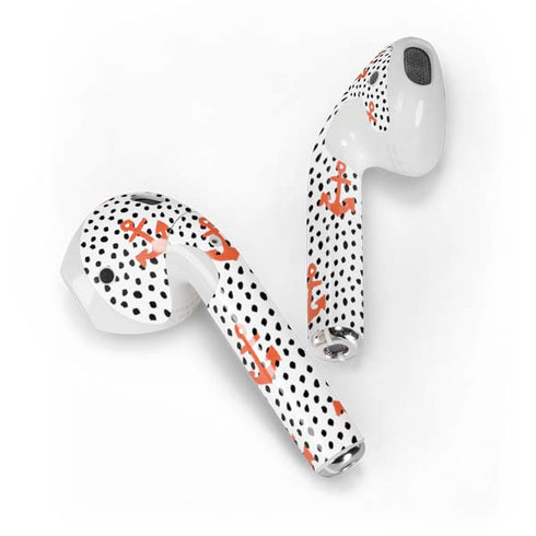 Bouffants and Broken Hearts Anchors and Dots Apple AirPods Skin