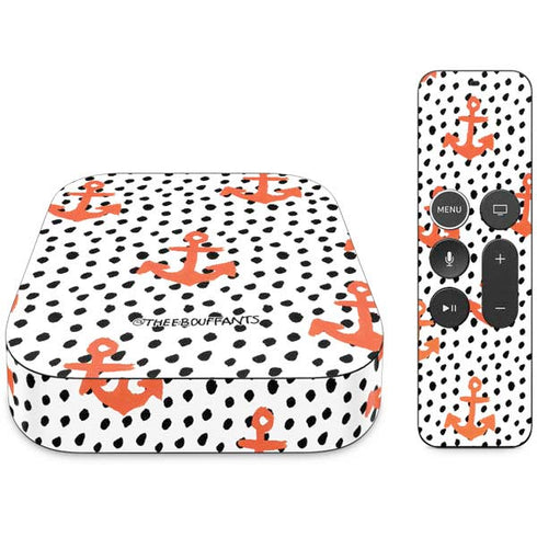 Bouffants and Broken Hearts Anchors and Dots Apple TV Skin