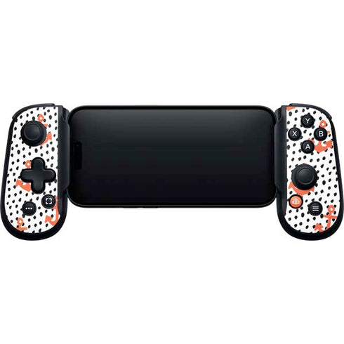 Bouffants and Broken Hearts Anchors and Dots Backbone One for iPhone Game Controller Skin
