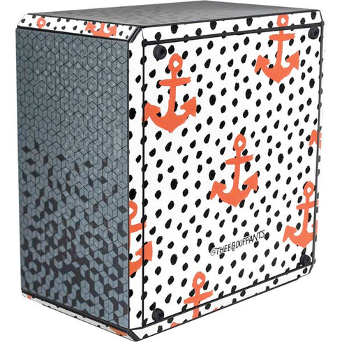 Bouffants and Broken Hearts Anchors and Dots Cooler Master MasterBox Q300L Mini Tower Skin