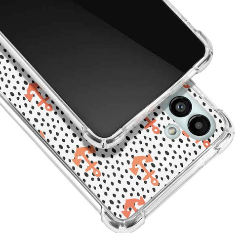 Bouffants and Broken Hearts Anchors and Dots Galaxy A13 5G Clear Case