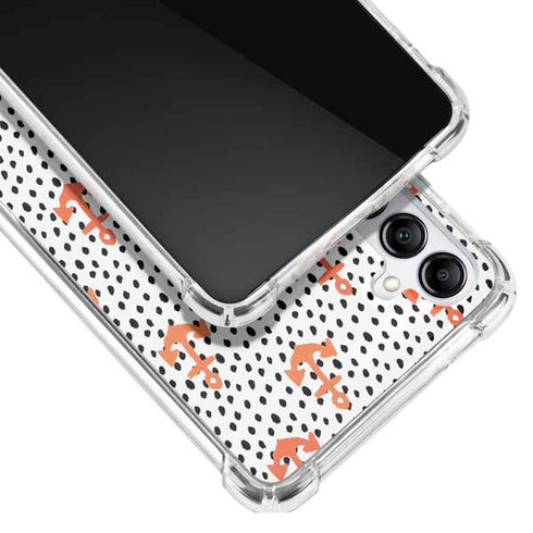 Bouffants and Broken Hearts Anchors and Dots Galaxy A14 5G Clear Case