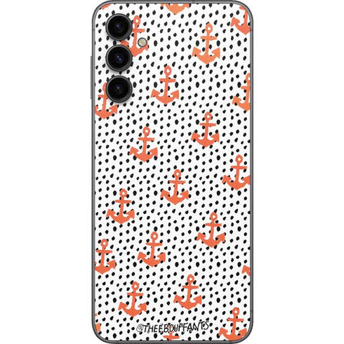 Bouffants and Broken Hearts Anchors and Dots Galaxy A14 5G Skin