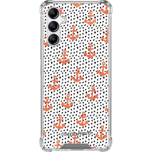 Bouffants and Broken Hearts Anchors and Dots Galaxy A15 5G Clear Case