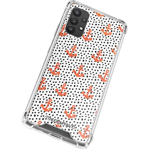 Bouffants and Broken Hearts Anchors and Dots Galaxy A32 5G Clear Case