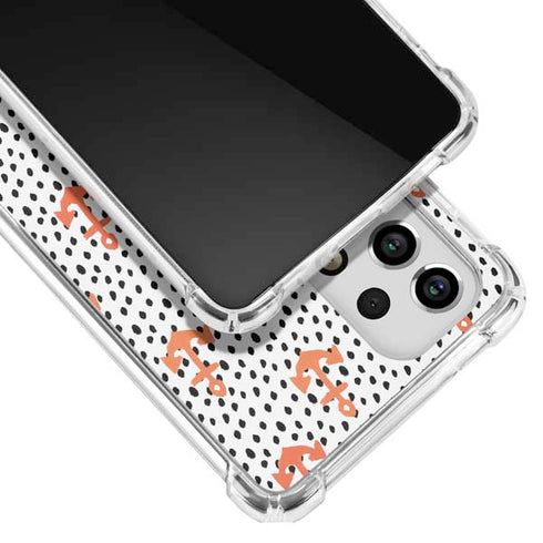 Bouffants and Broken Hearts Anchors and Dots Galaxy A53 5G Clear Case