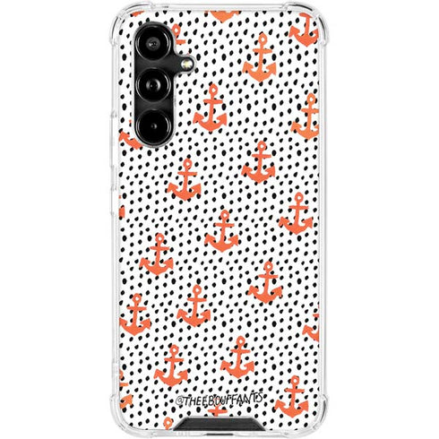 Bouffants and Broken Hearts Anchors and Dots Galaxy A54 5G Clear Case