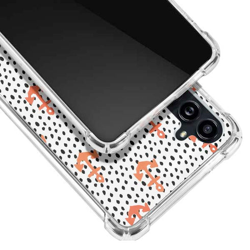 Bouffants and Broken Hearts Anchors and Dots Galaxy A54 5G Clear Case