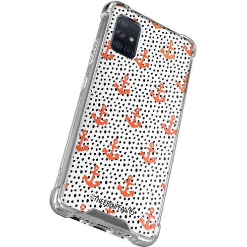Bouffants and Broken Hearts Anchors and Dots Galaxy A71 5G Clear Case