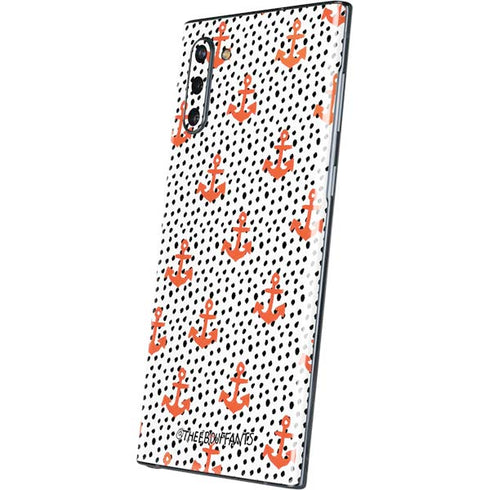 Bouffants and Broken Hearts Anchors and Dots Galaxy Note 10 Skin