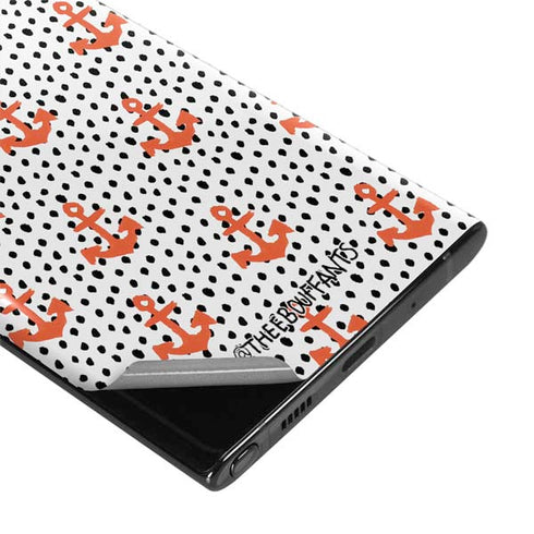 Bouffants and Broken Hearts Anchors and Dots Galaxy Note 10 Skin