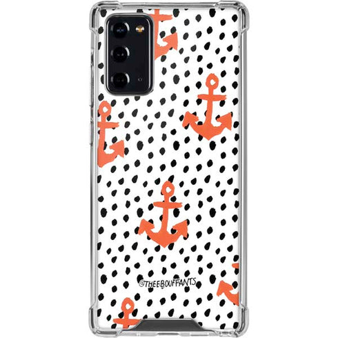 Bouffants and Broken Hearts Anchors and Dots Galaxy Note20 5G Clear Case