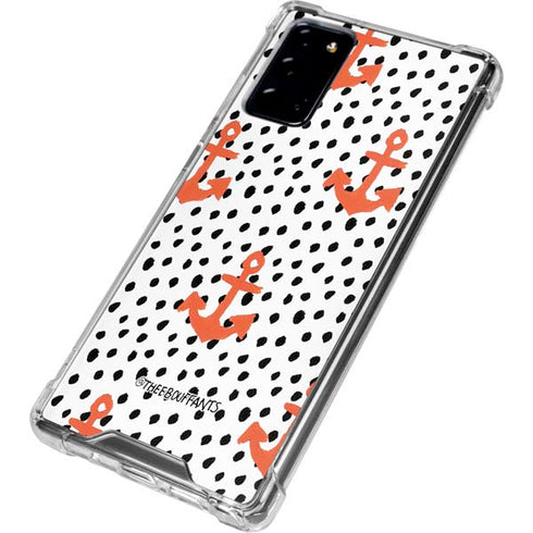Bouffants and Broken Hearts Anchors and Dots Galaxy Note20 5G Clear Case