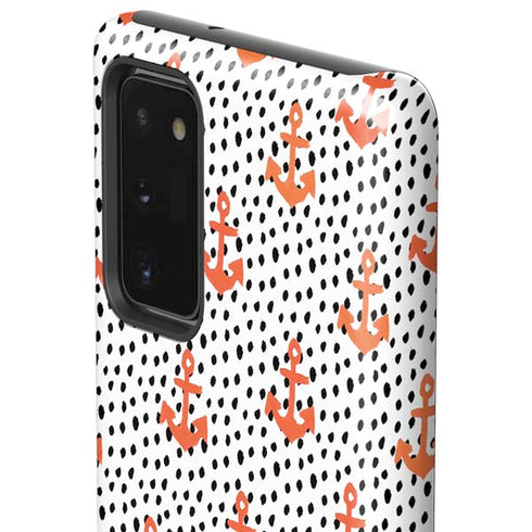 Bouffants and Broken Hearts Anchors and Dots Galaxy Note20 5G Pro Case