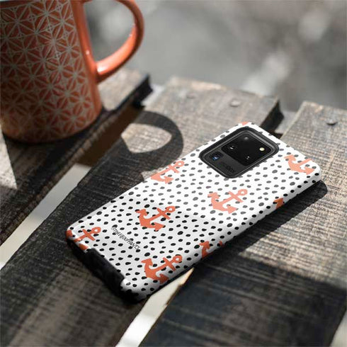 Bouffants and Broken Hearts Anchors and Dots Galaxy S20 Ultra 5G Pro Case