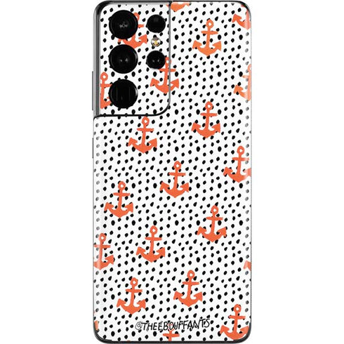 Bouffants and Broken Hearts Anchors and Dots Galaxy S21 Ultra 5G Skin