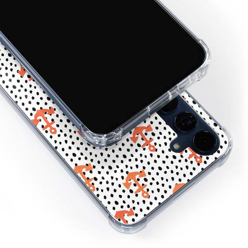 Bouffants and Broken Hearts Anchors and Dots Galaxy S24 Clear Case