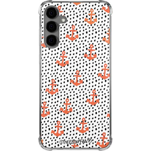 Bouffants and Broken Hearts Anchors and Dots Galaxy S24 Plus Clear Case
