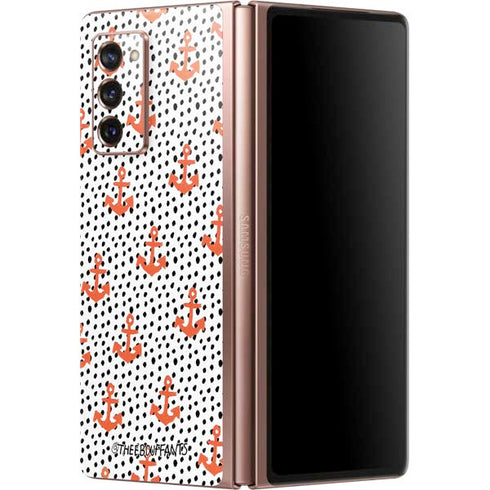 Bouffants and Broken Hearts Anchors and Dots Galaxy Z Fold2 5G Skin